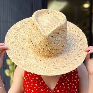 {WYETH} Brand New Suki Straw Hat in Natural
